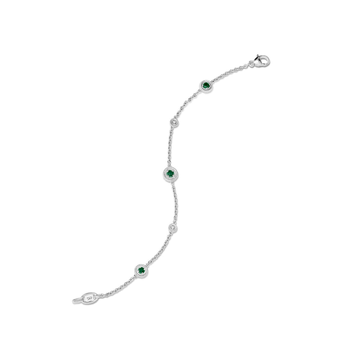 Max Bracelet with Emerald and Diamonds