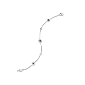 Max Bracelet with Emerald and Diamonds