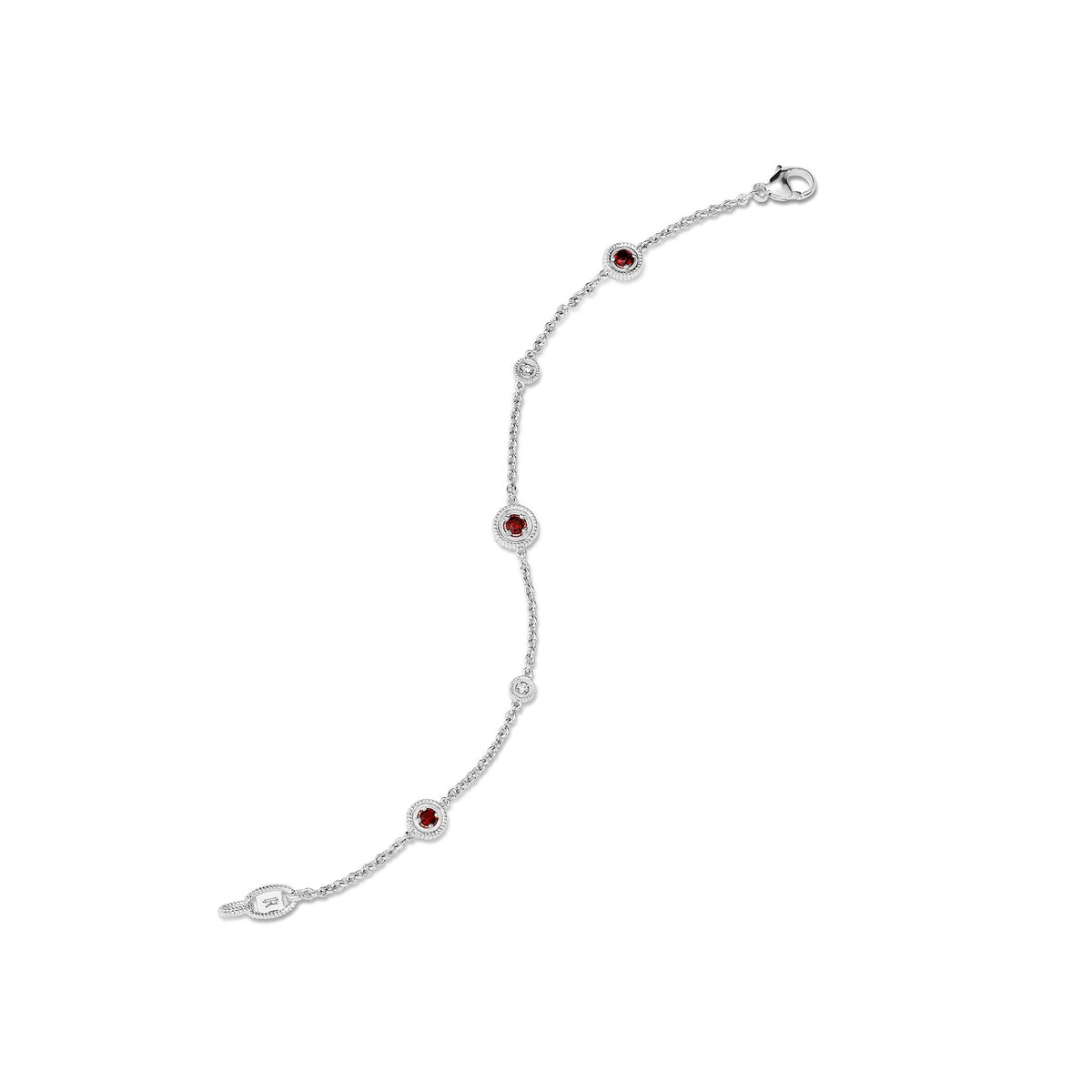 Max Bracelet with Garnet and Diamonds