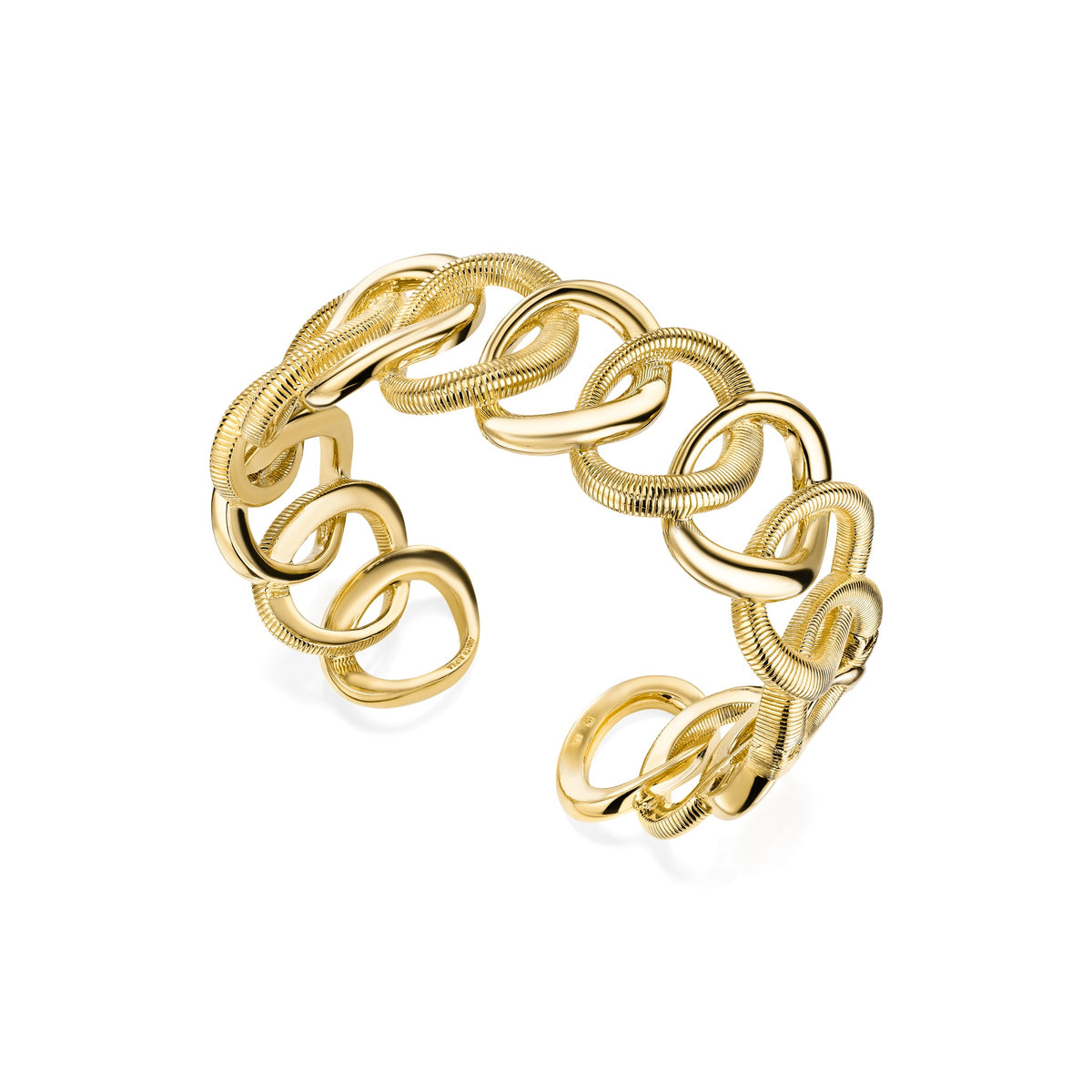 Eternity Interlocking Link Cuff in 18K