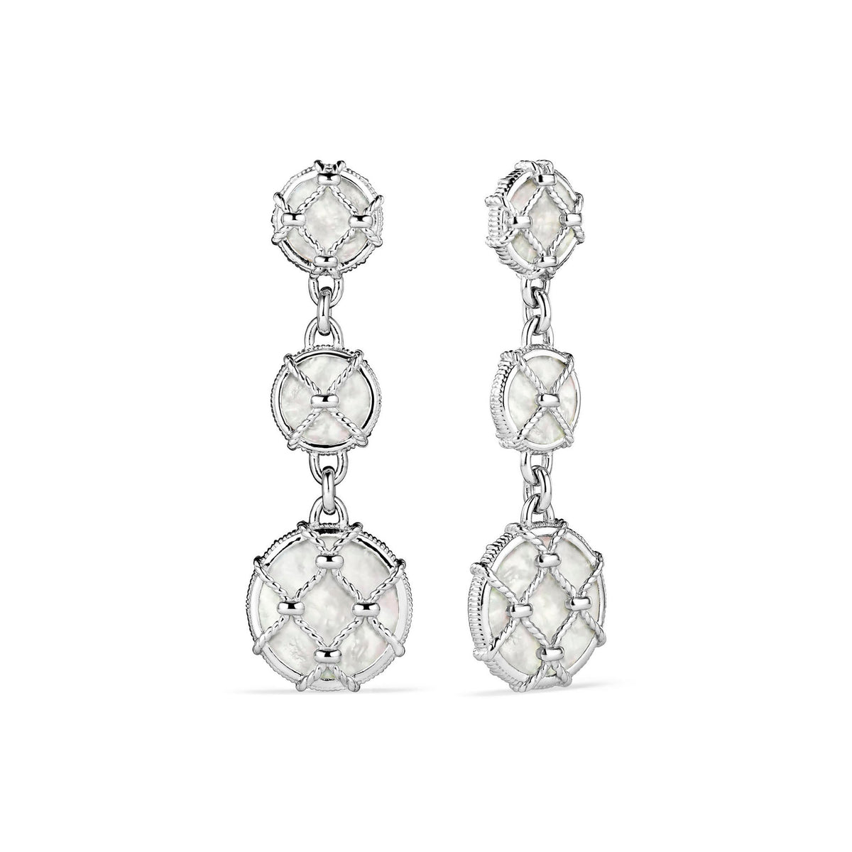 Isola Triple Drop Earrings with Mother of Pearl