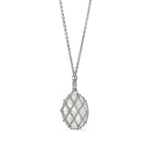 Isola Large Pendulum Pendant Necklace with Mother of Pearl