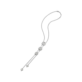 Isola Lariat Necklace with Mother of Pearl