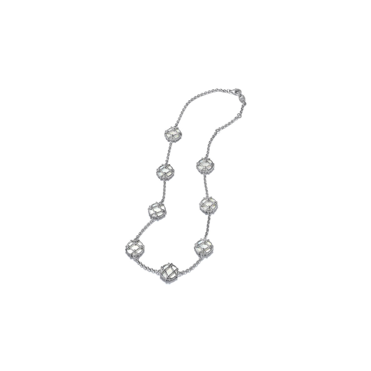 Isola Station Necklace with Mother of Pearl