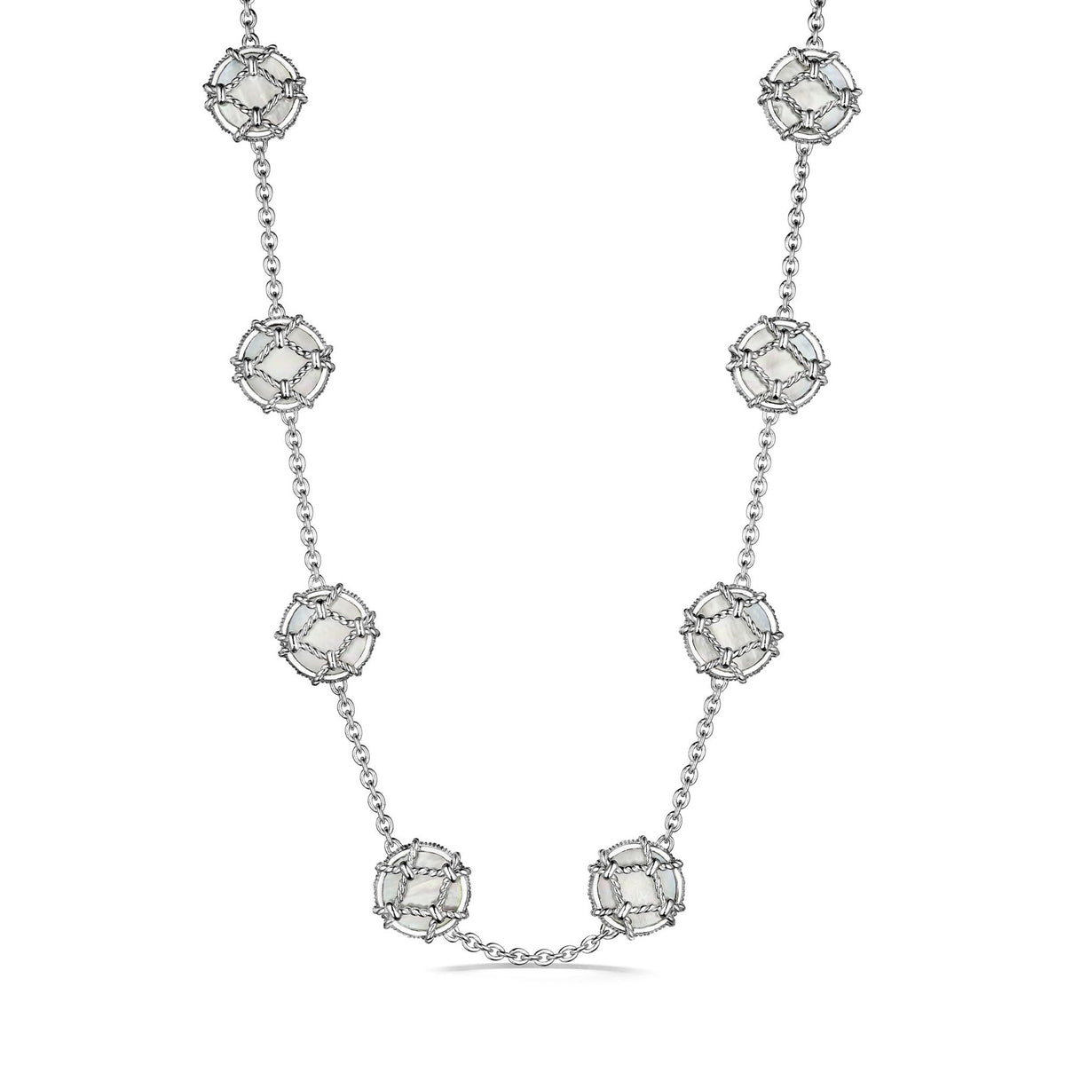 Isola Station Necklace with Mother of Pearl