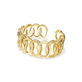 Eternity Interlocking Link Cuff in 18K