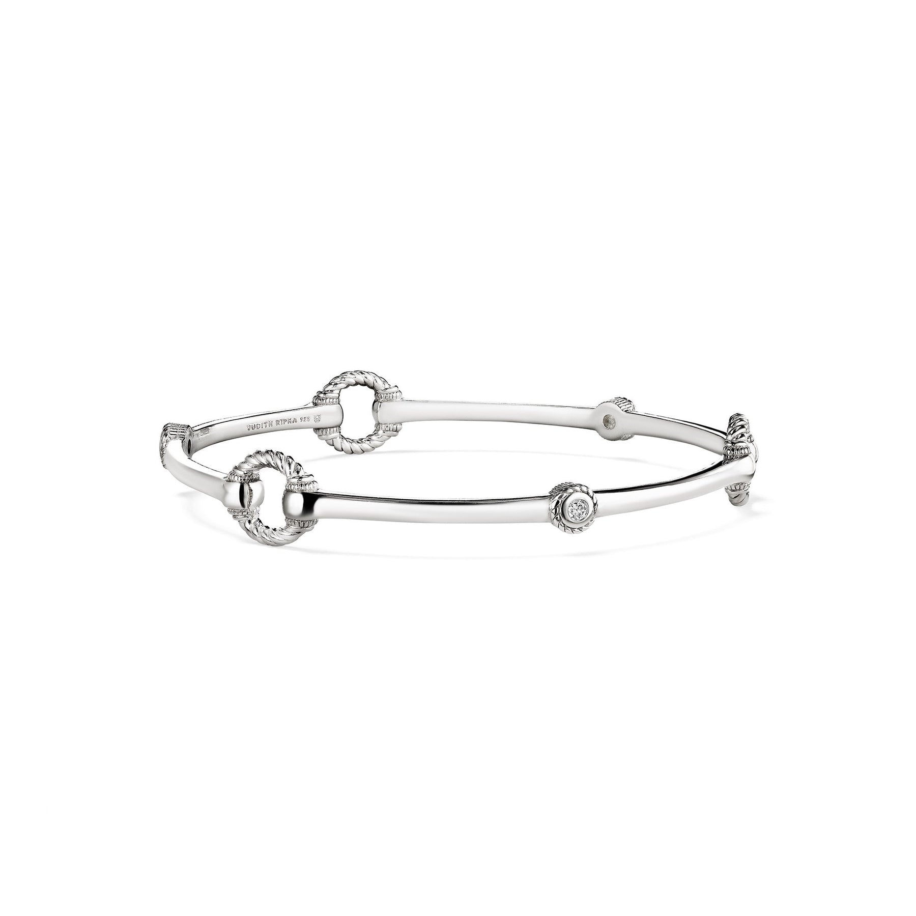 Vienna Stack Bangle with Diamonds