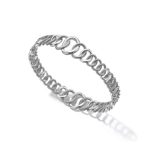 Eternity Interlocking Multi Link Stack Bangle