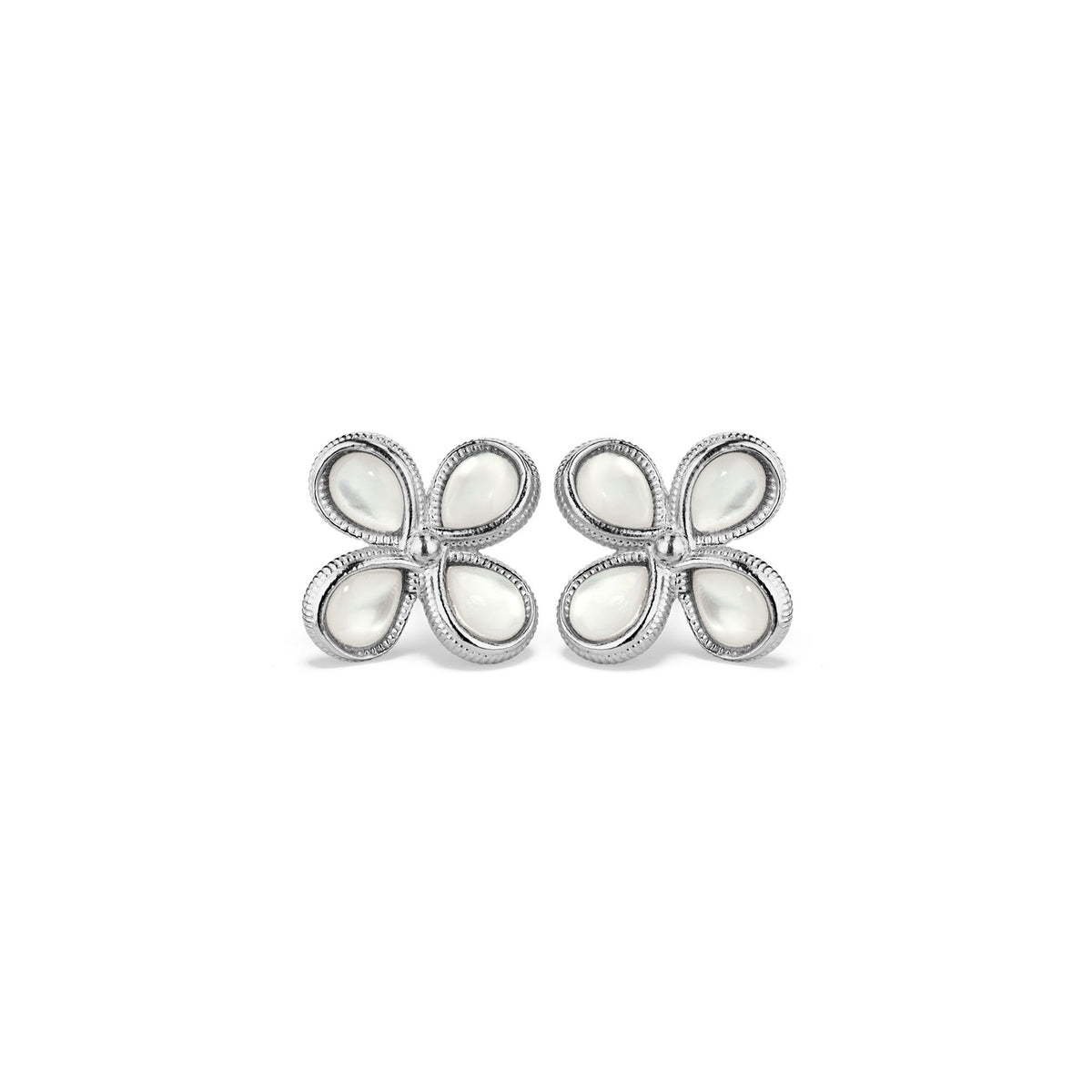 Jardin Stud Earrings with Mother of Pearl