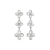 Jardin Triple Drop Earrings with Mother of Pearl