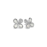 Jardin Stud Earrings with Mother of Pearl and Diamonds