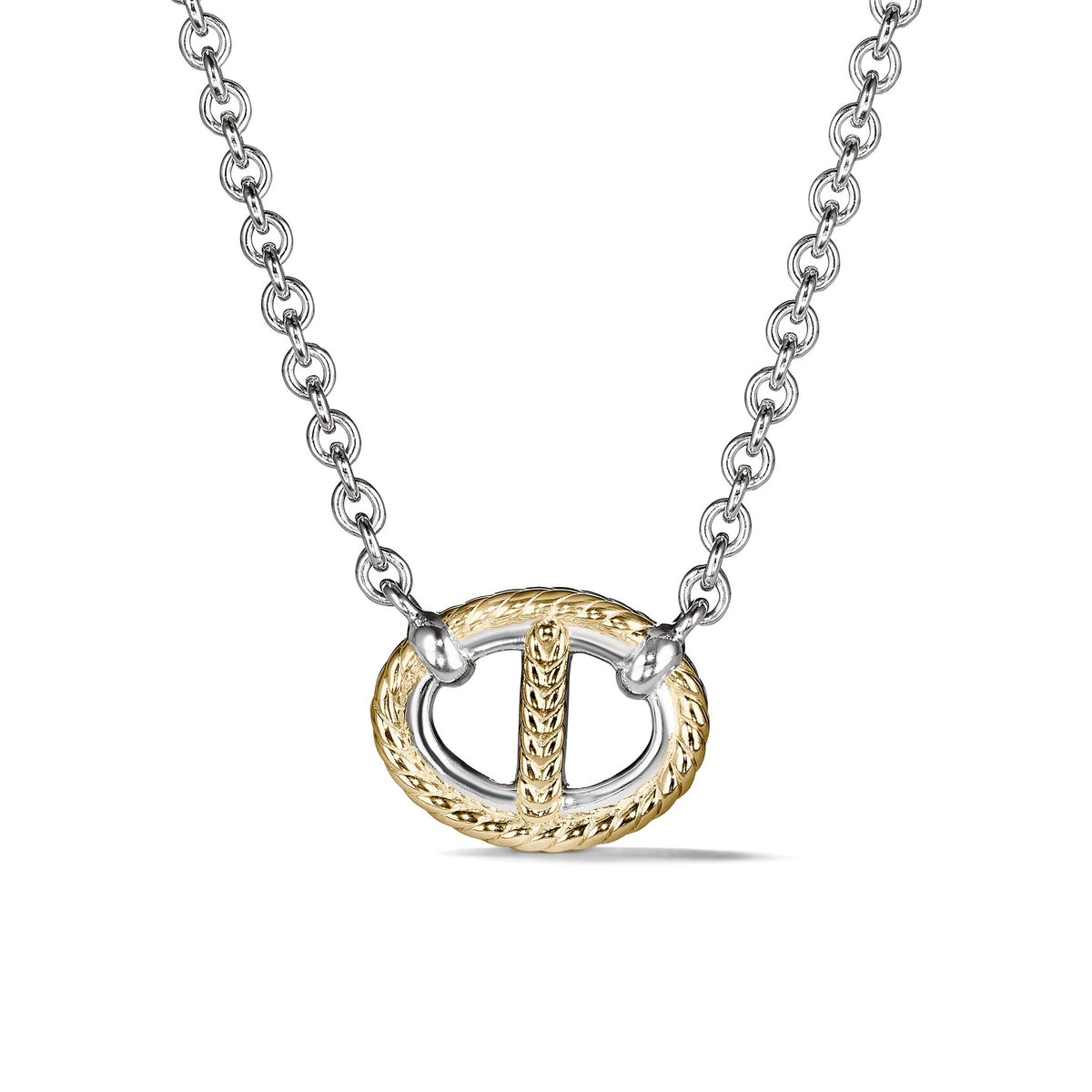 Vienna Single Link Necklace with 18K Gold