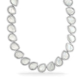 Jardin Petal Necklace with Mother of Pearl and Diamonds