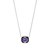 Adrienne Necklace with Enamel and Amethyst