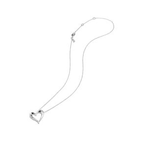 Eros Open Heart Necklace with Diamonds