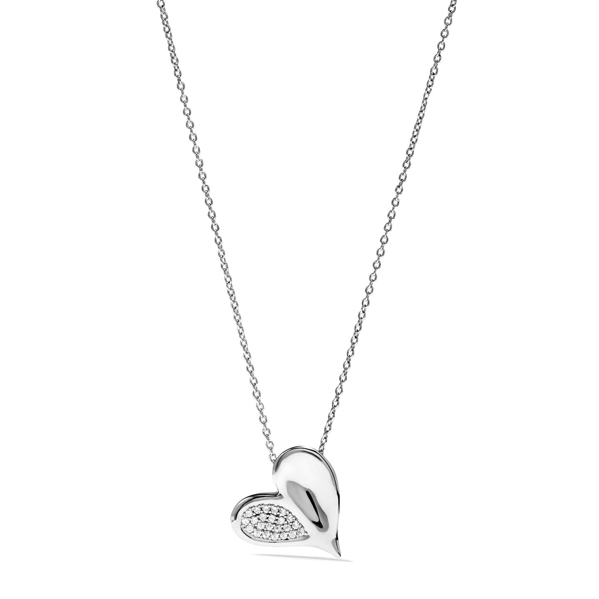 Eros Heart Necklace with Diamonds
