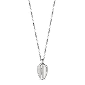 Cielo Shield Pendant Necklace with Diamonds
