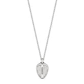 Cielo Shield Pendant Necklace with Diamonds