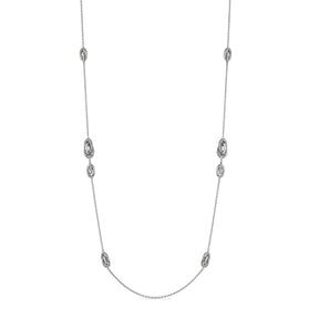 Eternity Long Love Knot Station Necklace