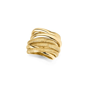 Eternity Seven Band Highway Ring in 18K
