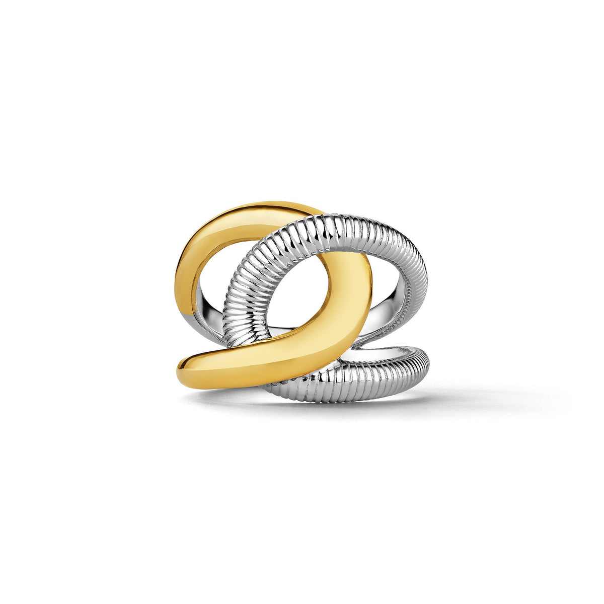 Eternity Embrace Ring with 18K Gold