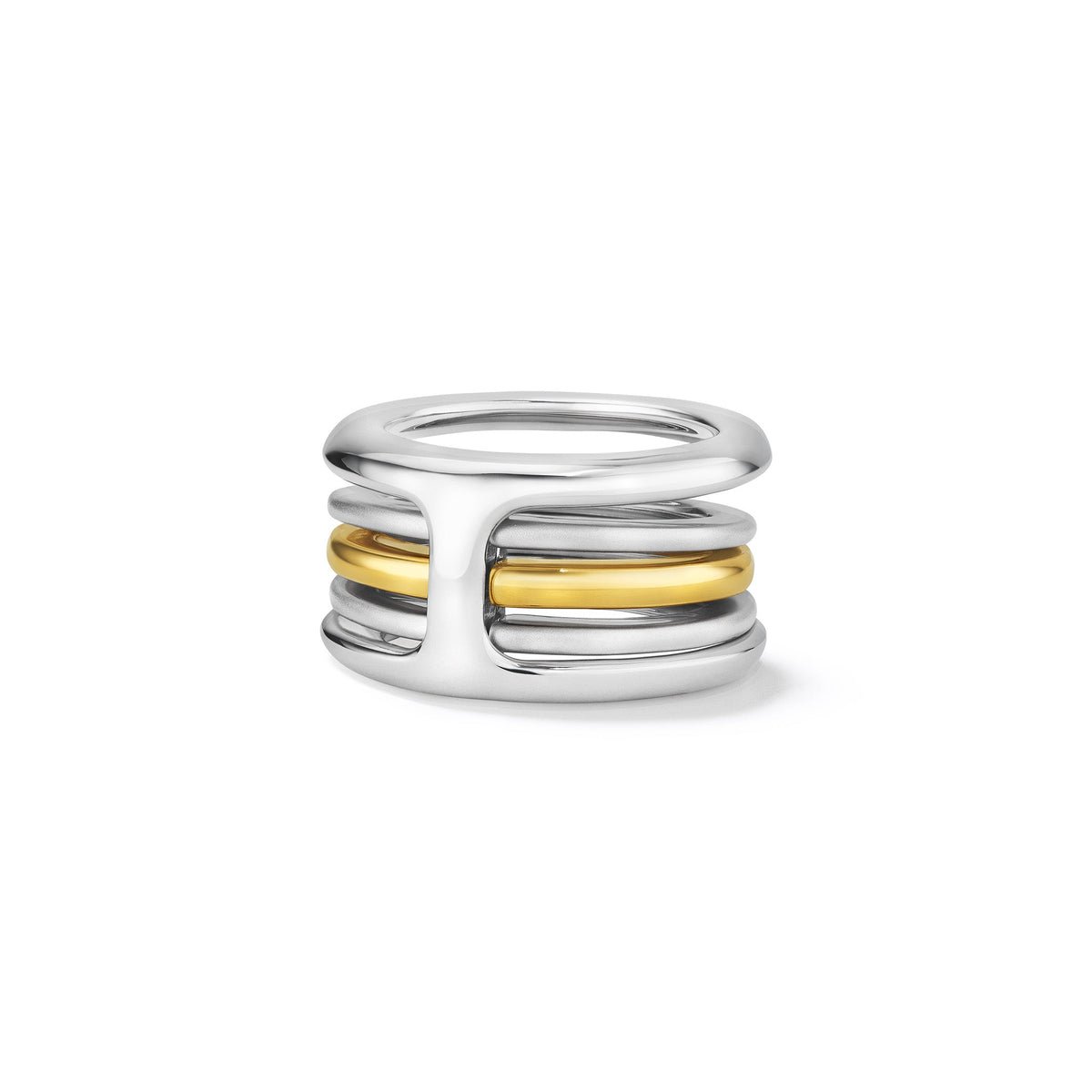 Cielo Multi Band Ring with 18K Gold
