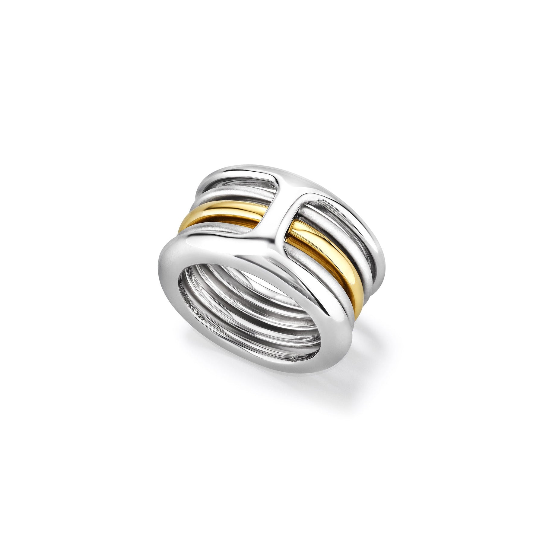 Cielo Multi Band Ring with 18K Gold