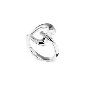 Eros Open Heart Ring with Diamonds