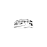 Eros Sculptural Band Ring with Diamonds
