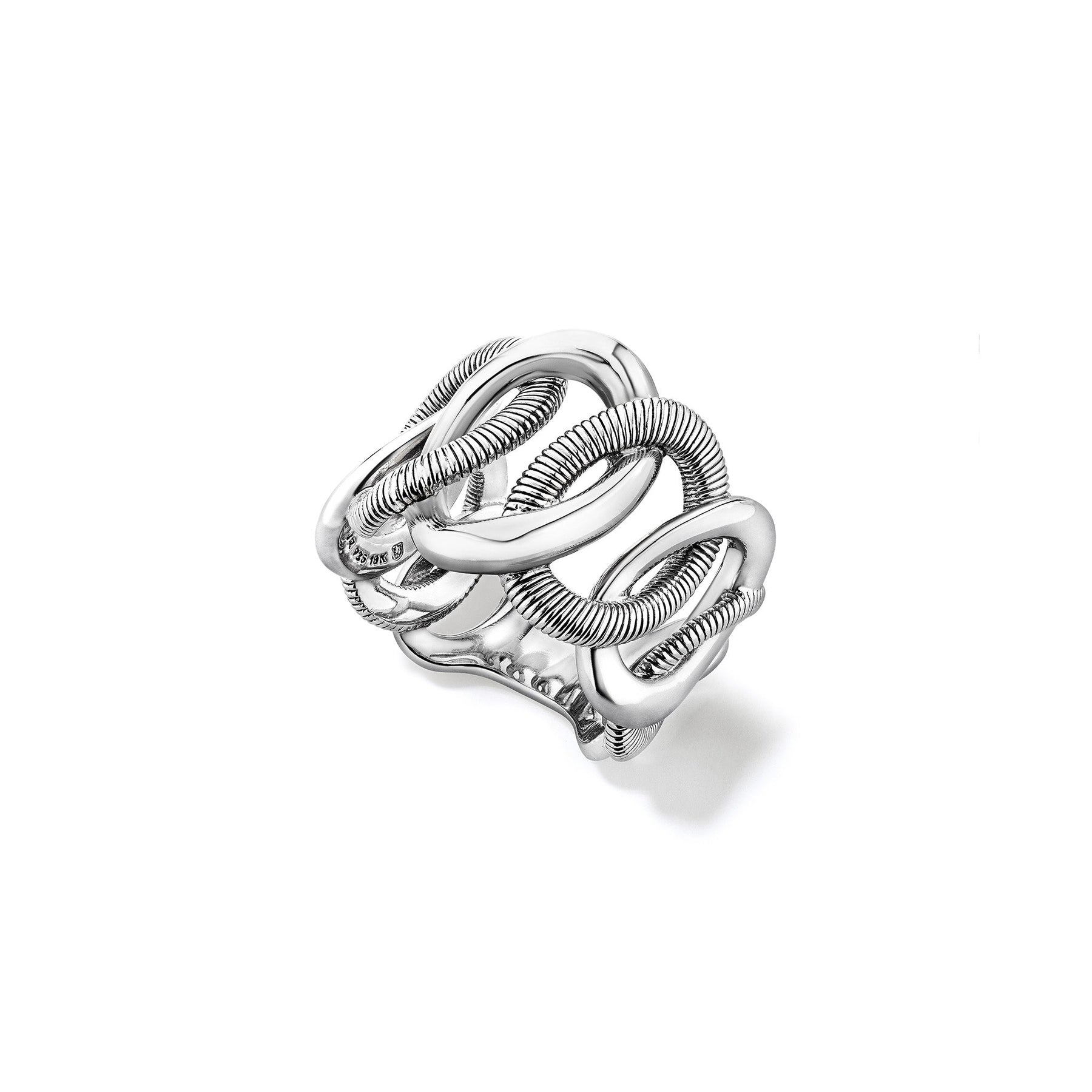 Eternity Interlocking Link Band Ring