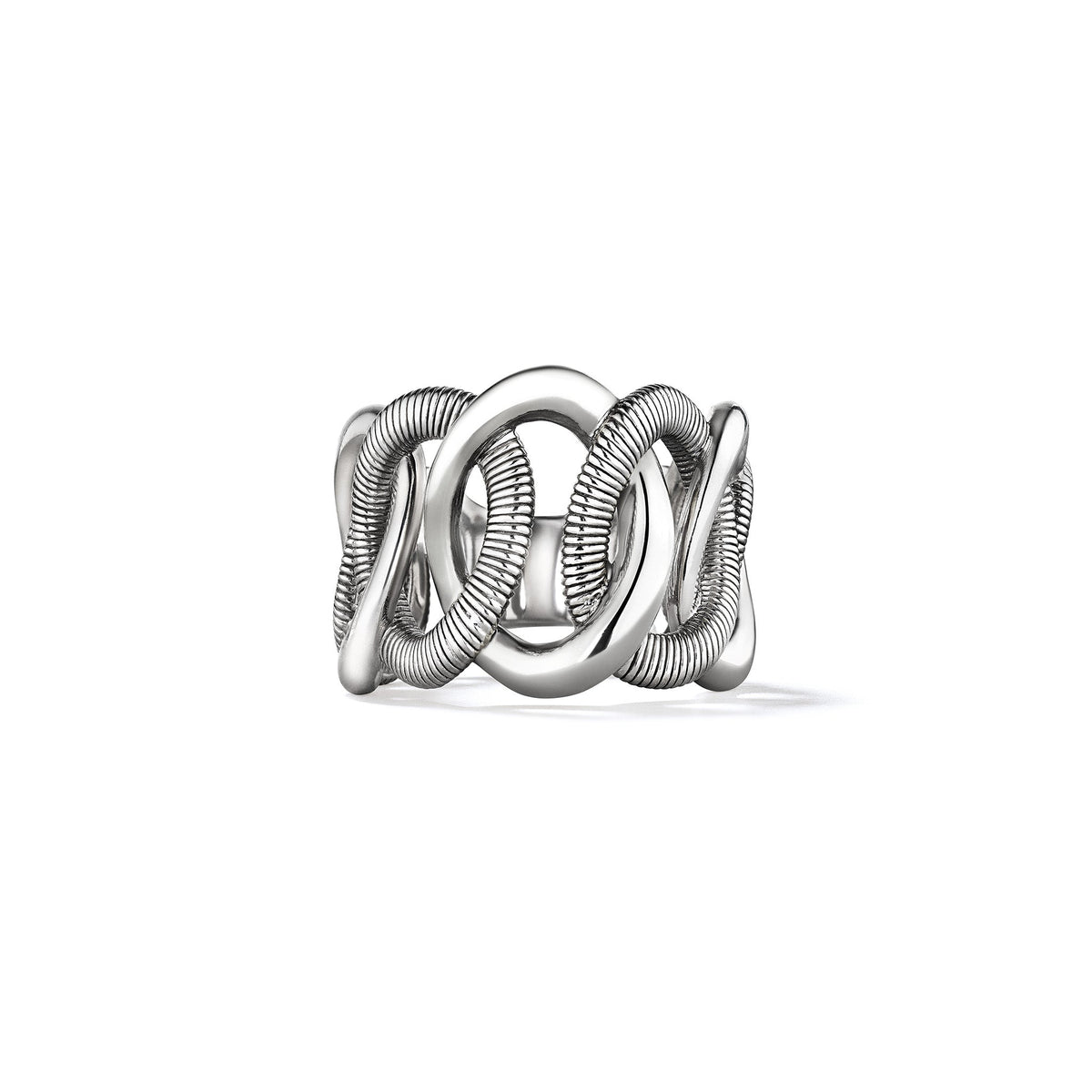 Eternity Interlocking Link Band Ring