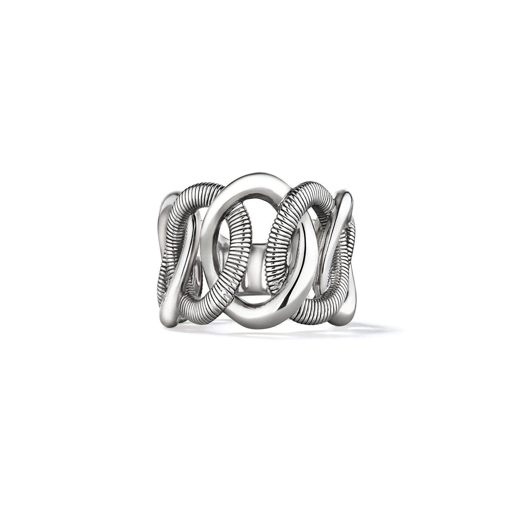Eternity Interlocking Link Band Ring