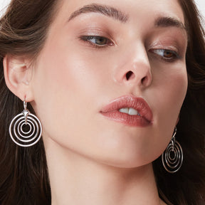 Cielo Multi Drop Hoop Earrings