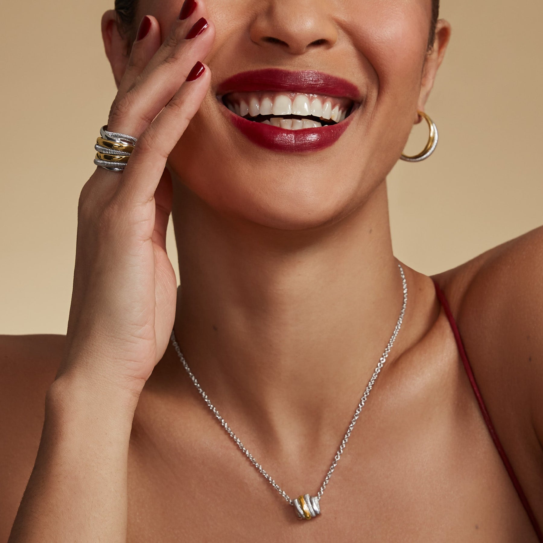 Eternity Highway Necklace with 18K Gold