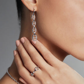 Vienna Graduated Link Drop Earrings