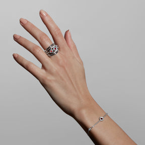 Max Bracelet with Garnet and Diamonds