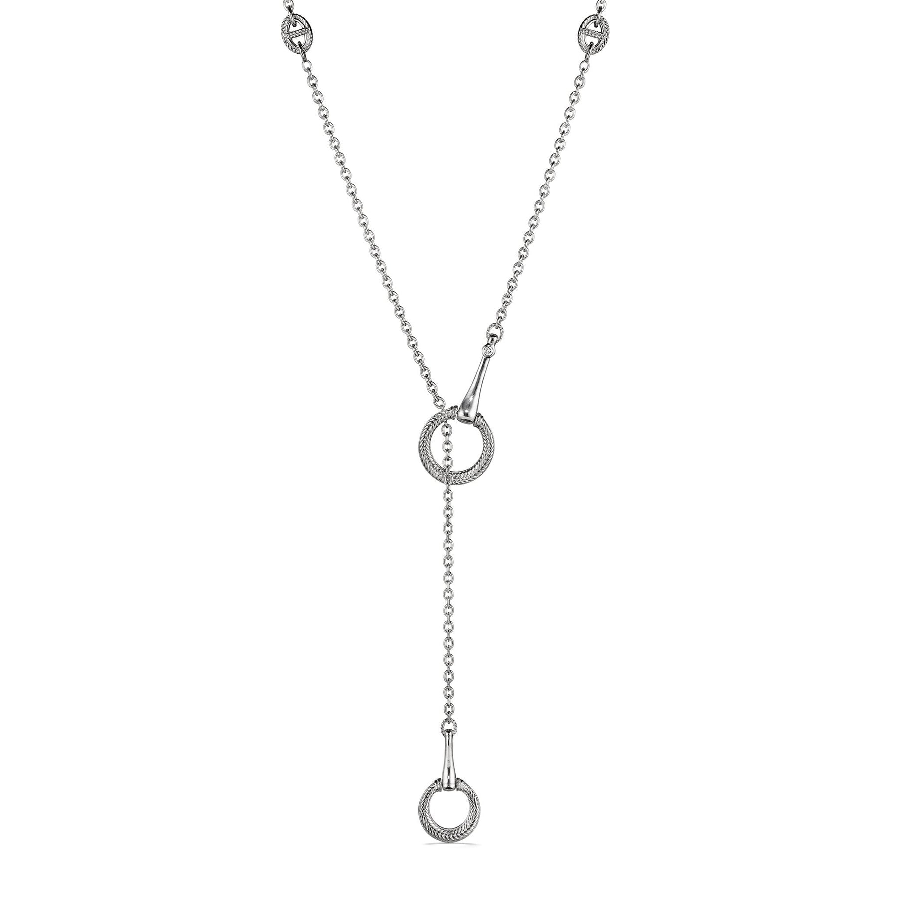 Vienna Y Necklace with Diamonds