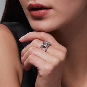 Eternity Interlocking Link Ring
