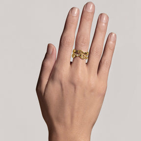 Vienna Stack Ring in 18K