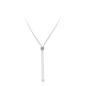 Eternity Adjustable Lariat Necklace with Diamonds