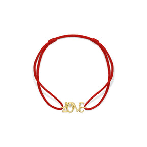 Eros 3707 Red Cord Bracelet with Diamond in 18K