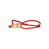Eros 3707 Red Cord Bracelet with Diamond in 18K